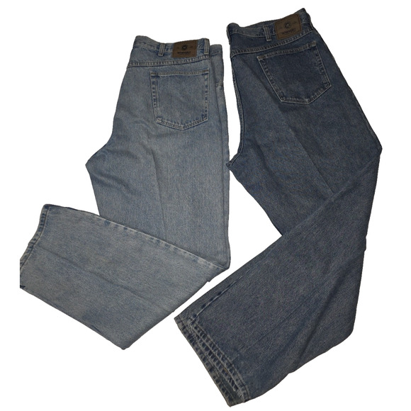 Wrangler Other - Lot of 2pcs Wrangler Men’s Blue Straight Leg Casual Style Jeans Size 40x32 M020